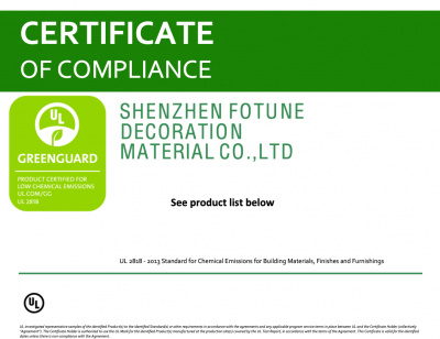 Сертификат экологического стандарта Greenguard